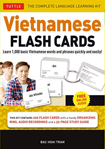 Stock image for Vietnamese Flash Cards Kit: The Complete Language Learning Kit (200 Hole Punched Cards, Online Audio Recordings, 32-page Study Guide) for sale by Bellwetherbooks