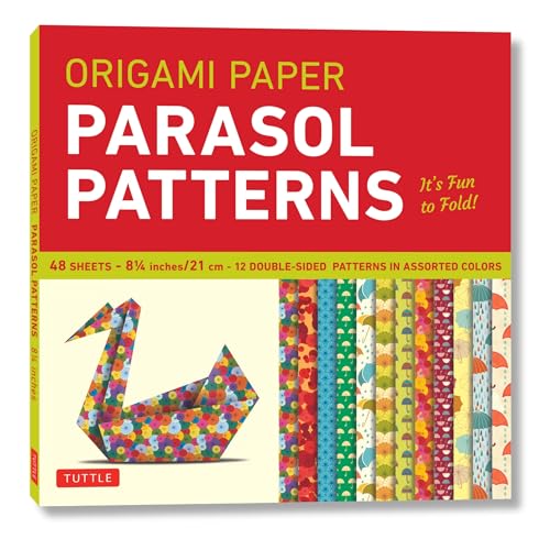 Imagen de archivo de Origami Paper - Parasol Patterns - 8 1/4 inch - 48 Sheets: Tuttle Origami Paper: Origami Sheets Printed with 12 Different Designs: Instructions for 8 Projects Included a la venta por Bellwetherbooks