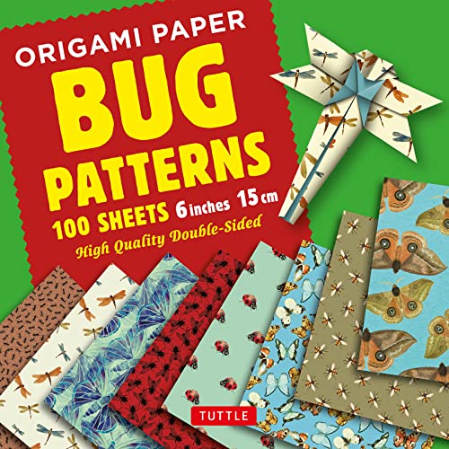 Stock image for Origami Paper 100 Sheets Bug Patterns 6 (15 CM): Tuttle Origami Paper: Origami Sheets Printed with 8 Different Designs: Instructions for 8 Projects In for sale by ThriftBooks-Dallas