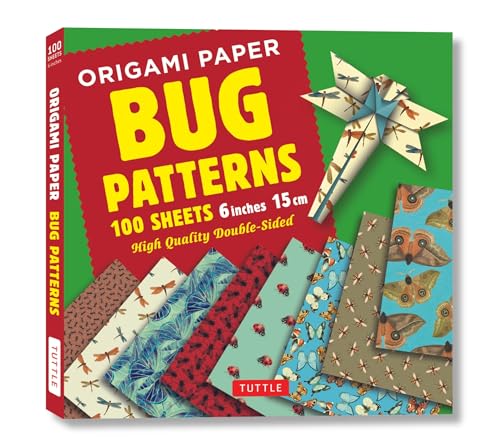 Stock image for Origami Paper 100 sheets Bug Patterns 6" (15 cm): Tuttle Origami Paper: High-Quality Origami Sheets Printed with 8 Different Designs: Instructions for 8 Projects Included for sale by SecondSale