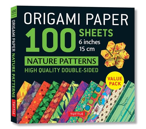 Beispielbild fr Origami Paper 100 Sheets Nature Patterns 6 (15 CM): Tuttle Origami Paper: Origami Sheets Printed with 12 Different Designs (Instructions for 8 Project zum Verkauf von ThriftBooks-Atlanta