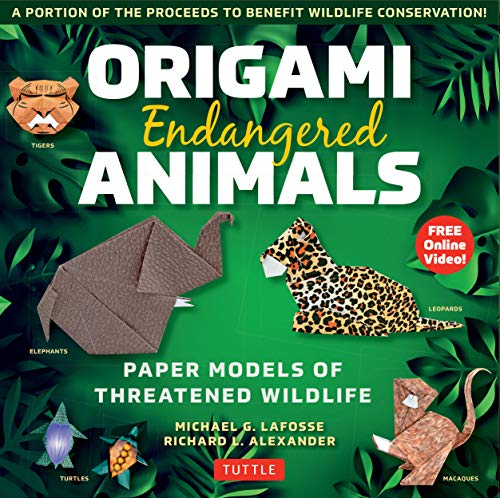 9780804850261: Origami Endangered Animals Kit: Paper Models of Threatened Wildlife