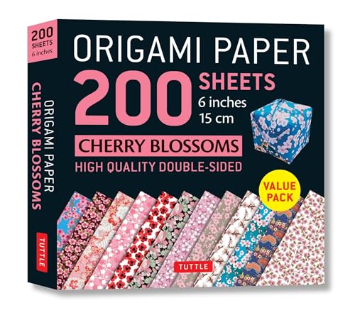 Imagen de archivo de Origami Paper 200 sheets Cherry Blossoms 6" (15 cm) a la venta por Bellwetherbooks