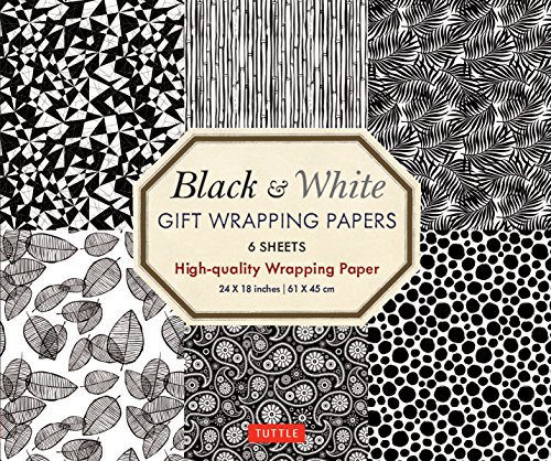 Beispielbild fr Black &amp; White Gift Wrapping Papers - 6 Sheets zum Verkauf von Blackwell's