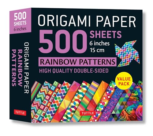 Stock image for Origami Paper 500 Sheets Rainbow Patterns 6" (15 Cm) for sale by Blackwell's