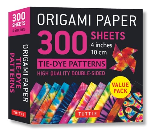 Beispielbild fr Origami Paper 300 Sheets Tie-Dye Patterns 4" (10 Cm) zum Verkauf von Blackwell's