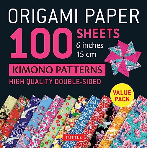 9780804852357: Origami Paper 100 Sheets Kimono Patterns Patterns 6 in 15 Cm: High-quality Double-sided Origami Sheets Printed With 12 Different Patterns Instructions for 6 Projects Included