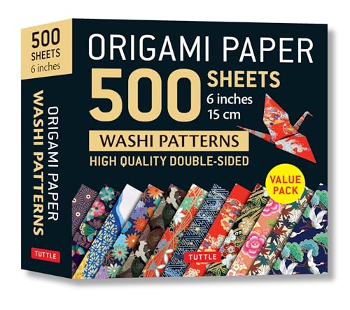 Stock image for Origami Paper 500 Sheets Japanese Washi Patterns 6" (15 Cm) for sale by Blackwell's