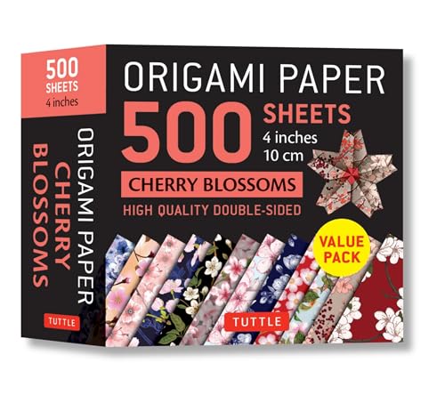 Stock image for Origami Paper 500 sheets Cherry Blossoms 4 (10 cm): Tuttle Origami Paper: High-Quality Double-Sided Origami Sheets Printed with 12 Different Patterns for sale by Lakeside Books