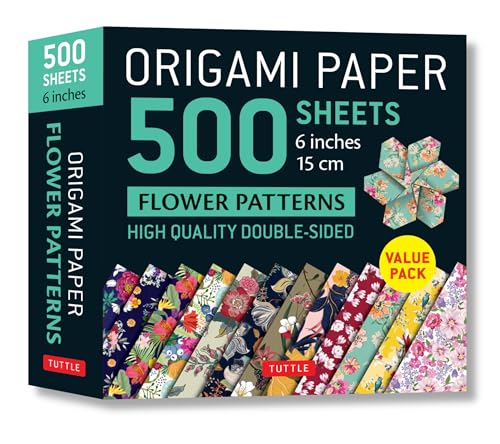 Stock image for Origami Paper 500 Sheets Flower Patterns 6" (15 Cm) for sale by Blackwell's