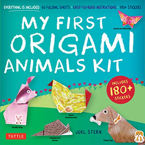Stock image for My First Origami Animals Kit: Everything is Included: 60 Folding Sheets, Easy-to-Read Instructions, 180+ Stickers for sale by Housing Works Online Bookstore