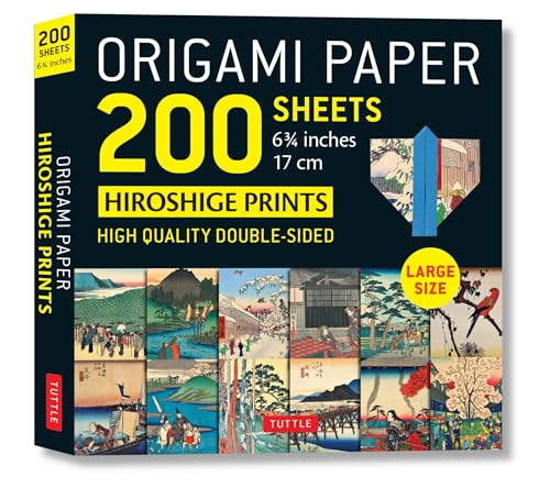 Beispielbild fr Origami Paper 200 sheets Hiroshige Prints 6 3/4" (17 cm): High-Quality Double Sided Origami Sheets With 12 Different Woodblock Prints (Instructions for 6 Projects Included) zum Verkauf von Bellwetherbooks