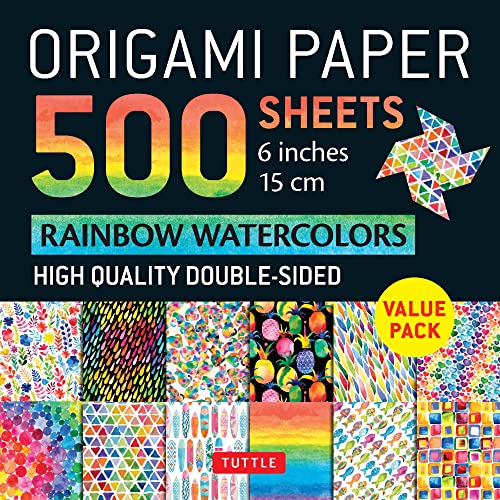 Stock image for Origami Paper 500 Sheets Rainbow Watercolors 6" (15 Cm) for sale by Blackwell's