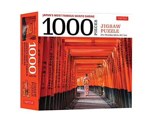 

Japan's Most Famous Shinto Shrine - 1000 Piece Jigsaw Puzzle: Fushimi Inari Shrine in Kyoto: Finished Size 24 x 18 inches (61 x 46 cm)