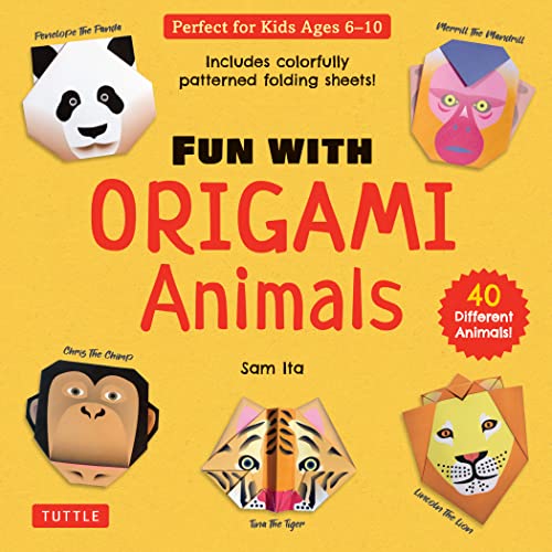 Beispielbild fr Fun with Origami Animals Kit: 40 Different Animals! Includes Colorfully Patterned Folding Sheets! Full-color Book with Simple Instructions (Ages 6 - 10) zum Verkauf von Monster Bookshop
