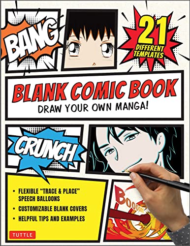 Beispielbild fr Blank Comic Book: Draw Your Own Manga! (84 Blank Pages of 21 Different Templates) zum Verkauf von Goodwill Books