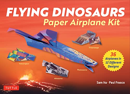 Imagen de archivo de Flying Dinosaurs Paper Airplane Kit: 36 Airplanes in 12 Different Designs! [Product Bundle] Ita, Sam and Frasco, Paul a la venta por Lakeside Books