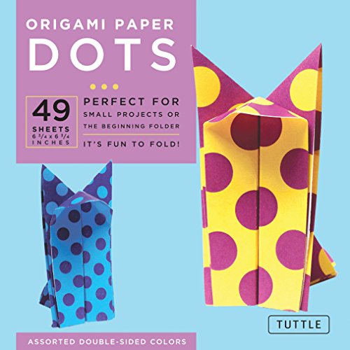 9780804855907: Origami Paper - Dots - 6 3/4" - 49 Sheets: Tuttle Origami Paper: Origami Sheets Printed with 8 Different Patterns: Instructions for 6 Projects Included