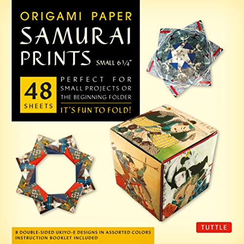 Imagen de archivo de Origami Paper - Samurai Prints - Small 6 3/4 - 48 Sheets: Tuttle Origami Paper: Origami Sheets Printed with 8 Different Designs: Instructions for 6 Pr a la venta por ThriftBooks-Atlanta