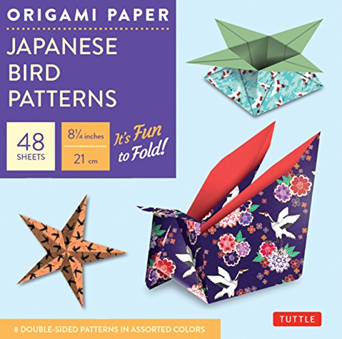 Beispielbild fr Origami Paper - Japanese Bird Patterns - 8 1/4" - 48 Sheets zum Verkauf von Blackwell's