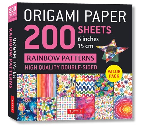 Beispielbild fr Origami Paper 200 Sheets Rainbow Patterns 6 Inch (15 Cm) zum Verkauf von Blackwell's