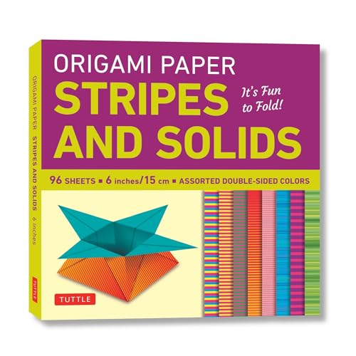 Beispielbild fr Origami Paper - Stripes and Solids 6 Inches - 96 Sheets zum Verkauf von Blackwell's