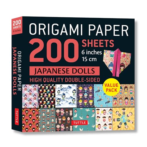 Beispielbild fr Origami Paper 200 sheets Japanese Dolls 6" (15 cm): Tuttle Origami Paper: Double Sided Origami Sheets Printed with 12 Different Designs (Instructions for 6 Projects Included) zum Verkauf von Lakeside Books