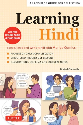 9780804857475: Learning Hindi: Speak, Read and Write Hindi with Manga Comics! A Language Guide for Self-Study (Free Online Audio & Flash Cards)