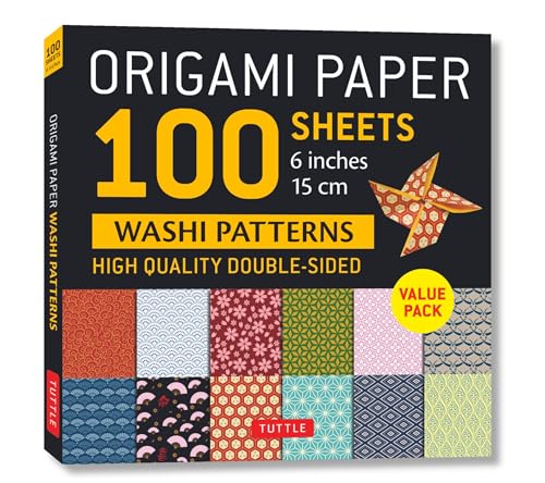 9780804857543: Origami Paper 100 sheets Washi Patterns 6" (15 cm): Double-Sided Origami Sheets Printed with 12 Different Patterns (Instructions for Projects Included)