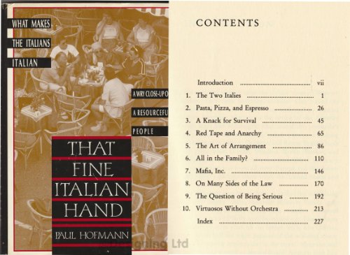 Stock image for That Fine Italian Hand for sale by Better World Books