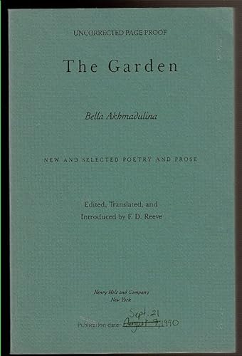 9780805012491: The garden: New and selected poetry and prose