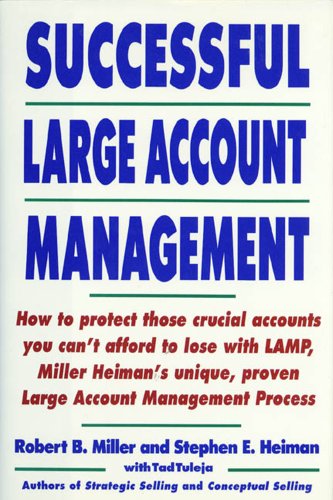 Imagen de archivo de Successful Large Account Management a la venta por GF Books, Inc.