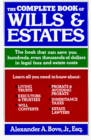 Imagen de archivo de The Complete Book of Wills and Estates a la venta por Wonder Book