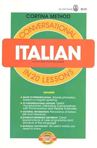 Beispielbild fr Conversational Italian : In 20 Lessons zum Verkauf von Better World Books