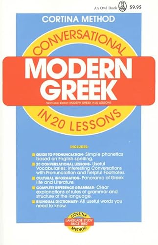 Stock image for Conversational Modern Greek in 20 Lessons for sale by Wonder Book