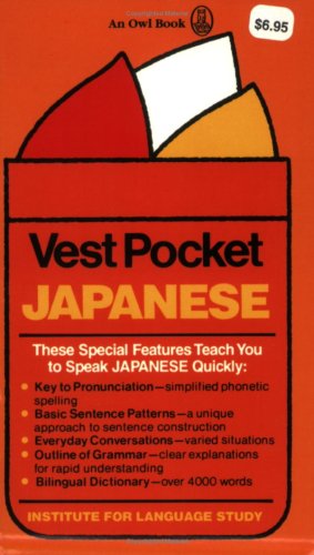 Imagen de archivo de Vest Pocket Japanese a la venta por Wonder Book