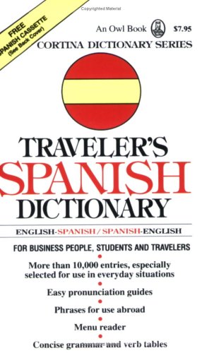 Imagen de archivo de Diccionario ingl�s/espa�ol - espa�ol/ingl�s: Traveler's Spanish Dictionary (Cortina) a la venta por Wonder Book