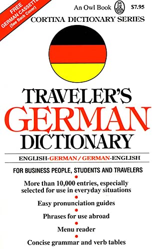 Beispielbild für Travellers German Dictionary: English-German/German-English (Cortina Dictionary) zum Verkauf von Reuseabook