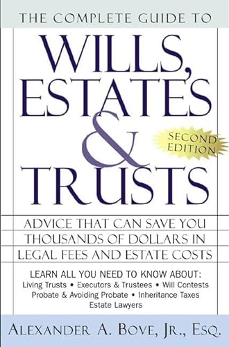Imagen de archivo de The Complete Book of Wills, Estates, and Trusts a la venta por More Than Words