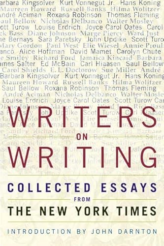 Stock image for Writers on Writing : Collected Essays from the New York Times for sale by Better World Books