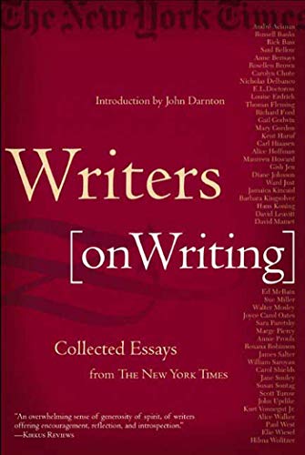 Imagen de archivo de Writers on Writing: Collected Essays from The New York Times a la venta por SecondSale