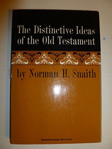 Imagen de archivo de The Distinctive Ideas of the Old Testament a la venta por Better World Books