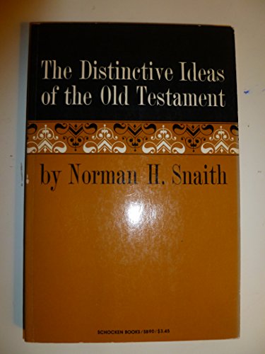 9780805200904: Distinctive Ideas of the Old Testament