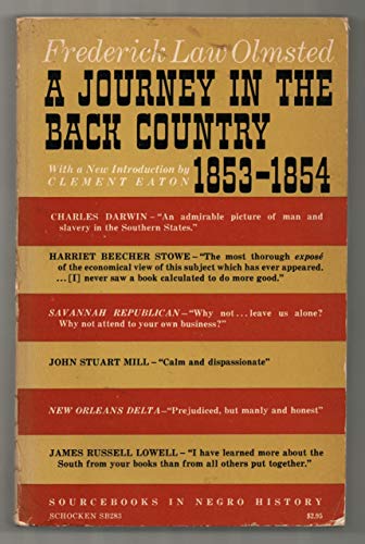 9780805202830: Journey in the Back Country, 1853-54