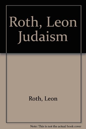 9780805203448: Roth, Leon Judaism