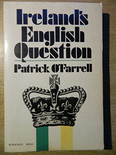 Beispielbild fr Ireland's English Question: Anglo-Irish Relations 1534-1970 zum Verkauf von Wonder Book