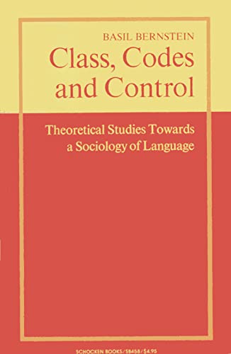 Imagen de archivo de Class, codes, and control; theoretical studies towards a sociology of language a la venta por ThriftBooks-Dallas