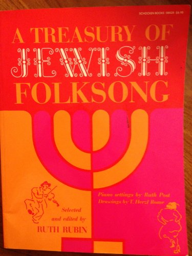Stock image for A Treasury of Jewish Folksongs for sale by Better World Books