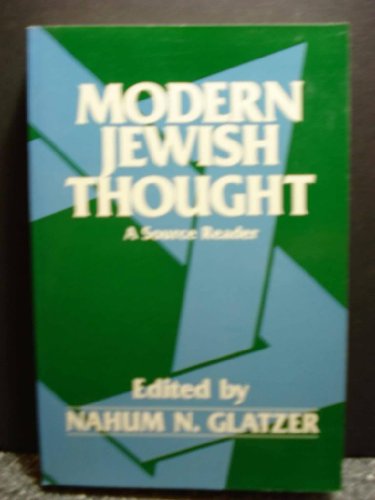 Imagen de archivo de Modern Jewish Thought: A Source Reader a la venta por Orphans Treasure Box