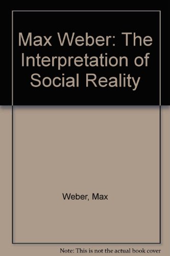 Beispielbild fr Max Weber: Soc Reality zum Verkauf von Open Books